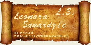 Leonora Samardžić vizit kartica